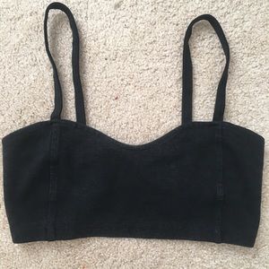 brandy melville black bandeau